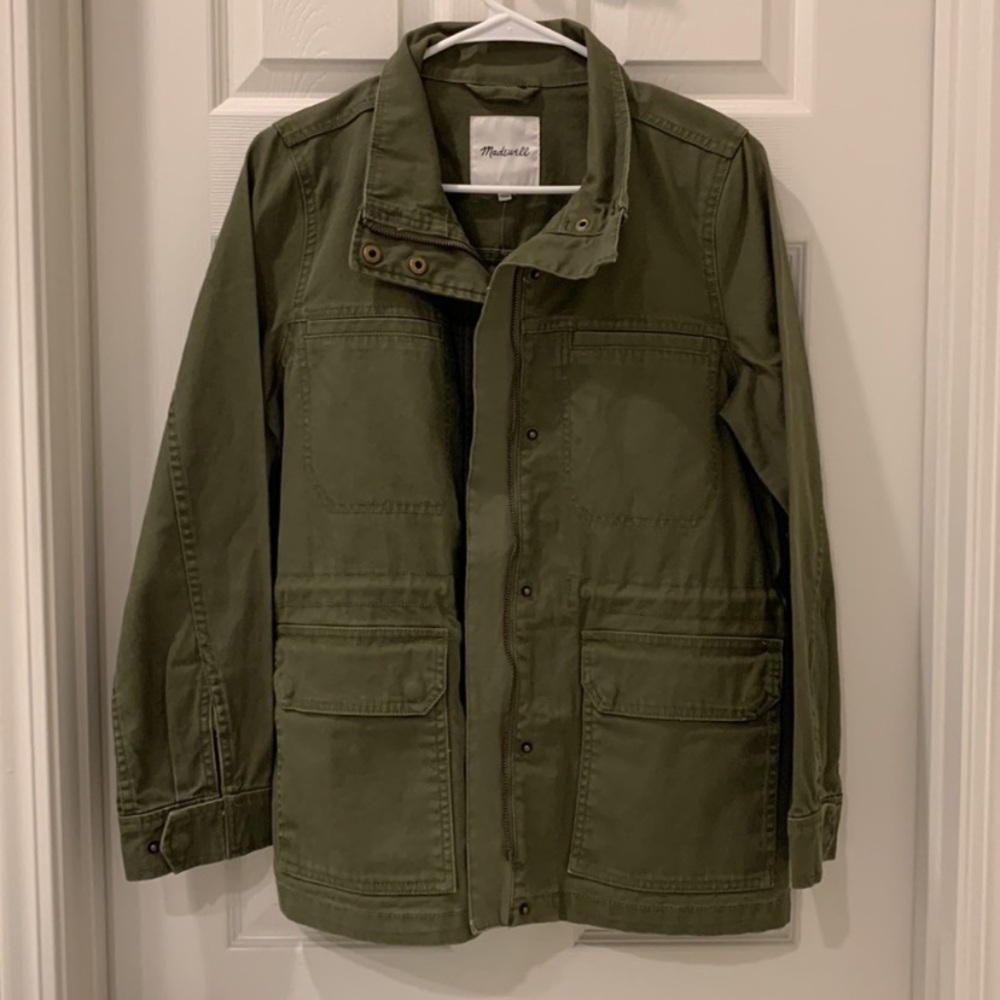 Madewell Dispatch Army Green Utility Safari Jacket Size S - Picture 5 of 8